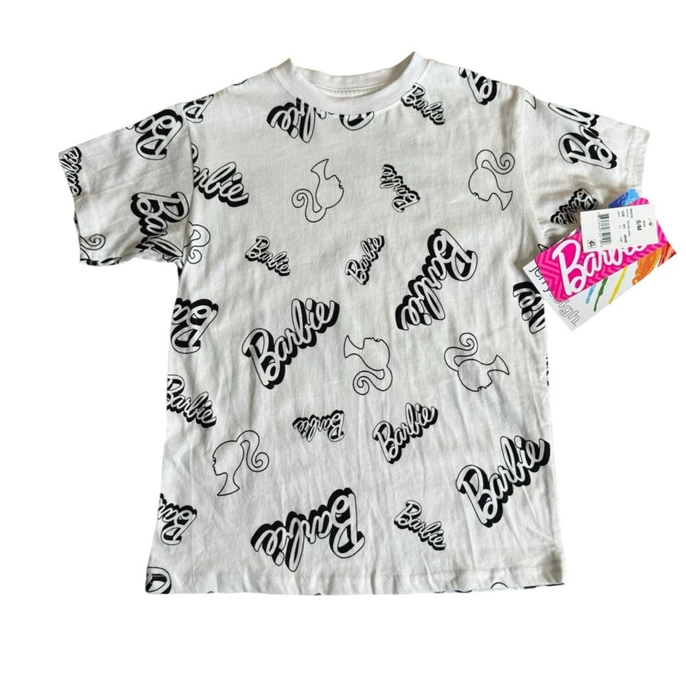 Barbie‎ Printed White Kids Graphic T-Shirt Girls Top Size Small New NWT